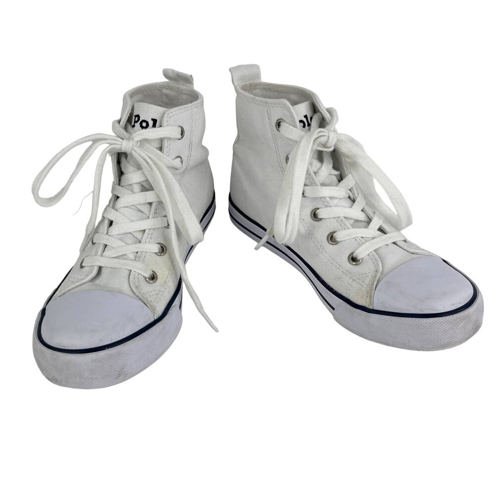 Polo Ralph Lauren Kids Hamptyn Hi II Bear Sneakers Canvas 1